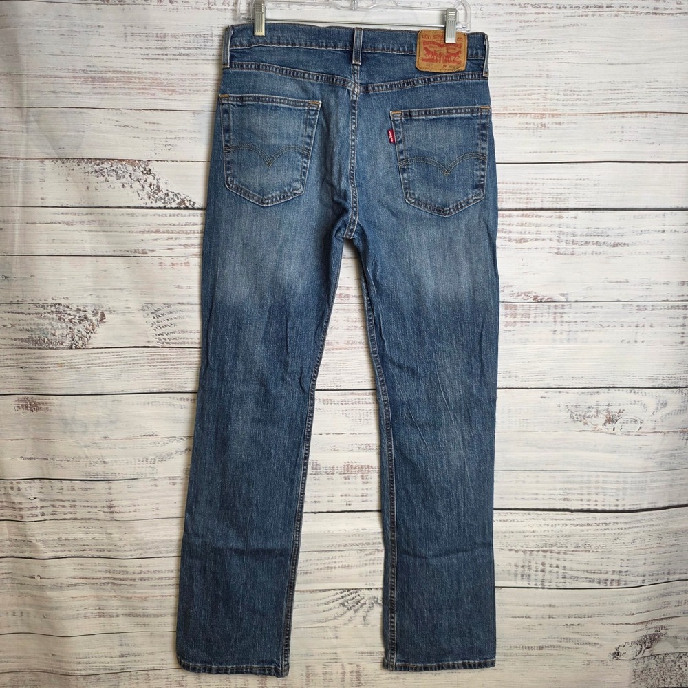 Levis 527 Slim Bootcut Jeans Mens 30x32 Medium Wash Blue Denim 05527-0685